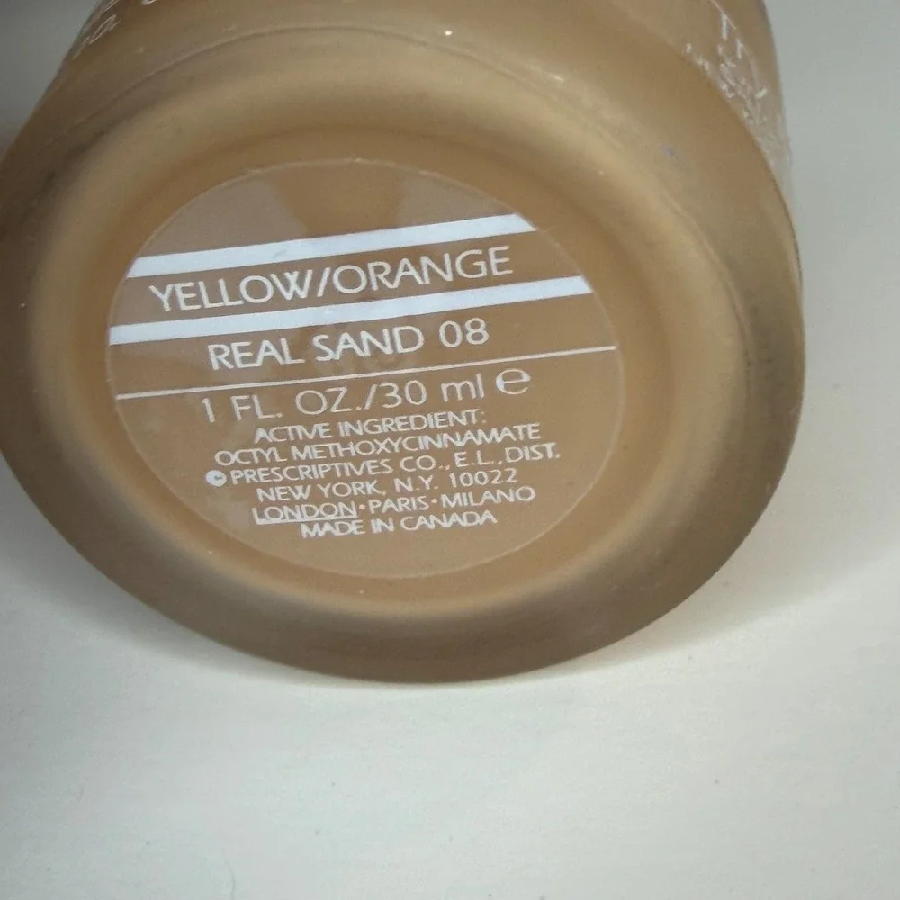 Prescriptives All Skins Basic Foundation Real Sand 08 Yellow Orange 1oz Liquid